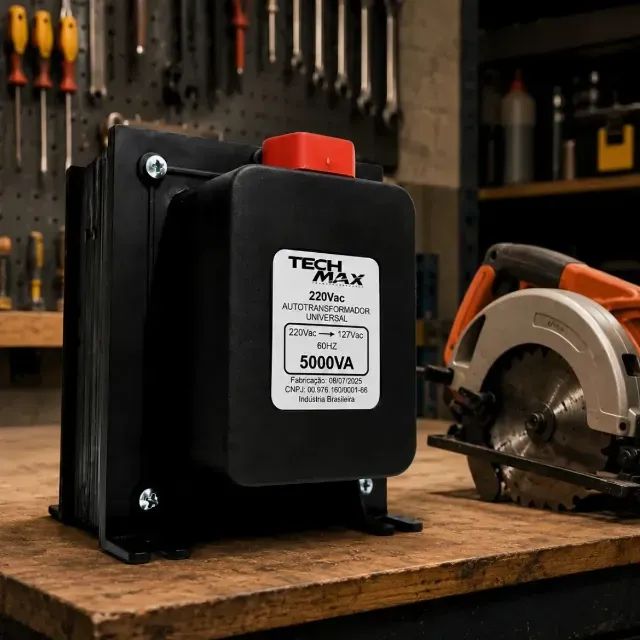 Transformador 5000VA Bivolt 2000W Techmax para Eletrodomésticos e ar condicionado até 1200 - Foto 2