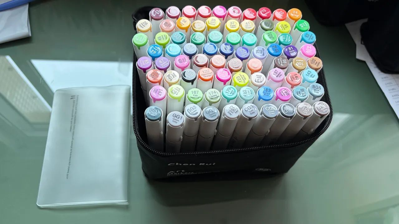 Kit Original 80 canetas Chen Rui - Foto 4