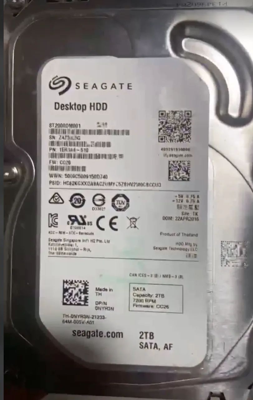 HD SEAGATE 2TB