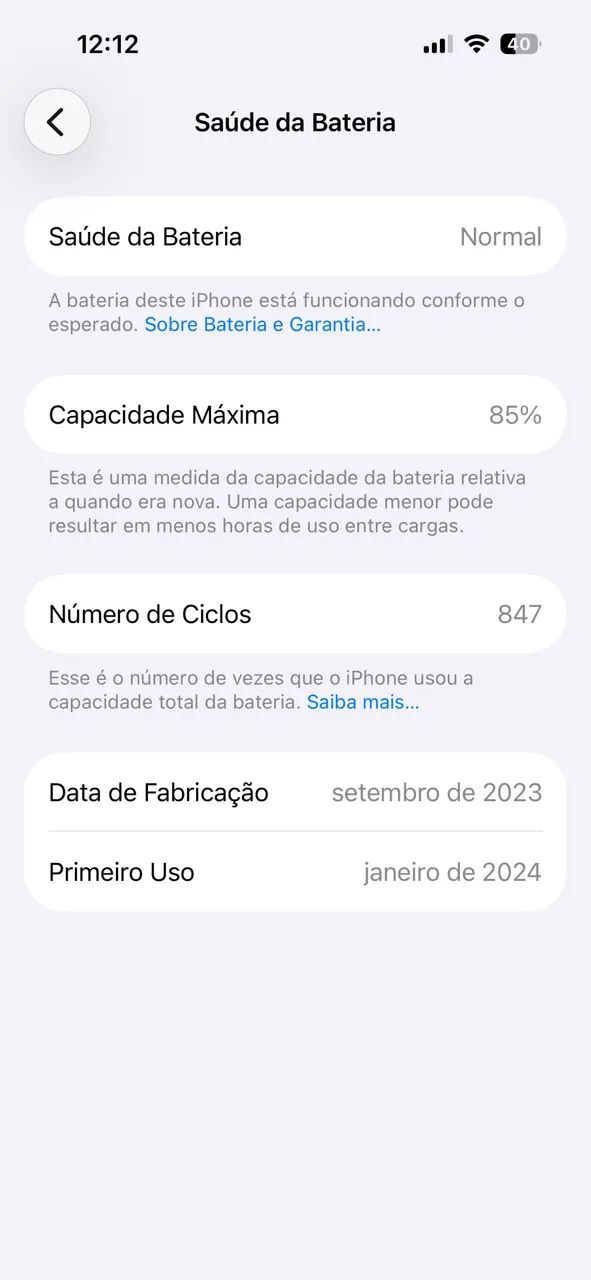 iPhone 15 128gb Preto Fosco - Foto 4
