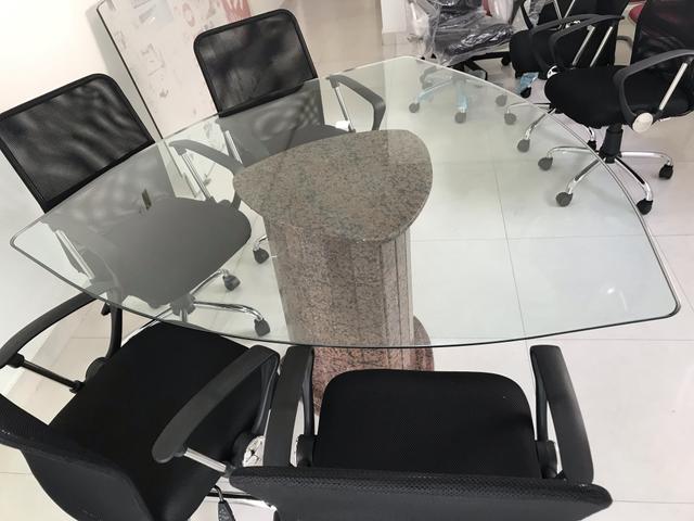 Mesa de reunião de vidro - Foto 4