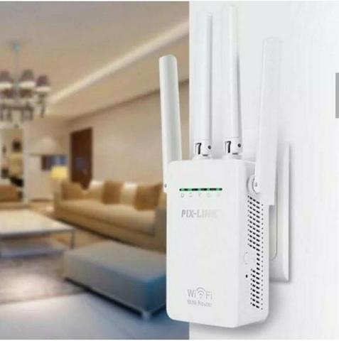 Repetidor/ roteador Wi-fi com 4 antenas