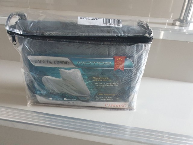 Capa cobrir moto tamanho m forro totall - Foto 2