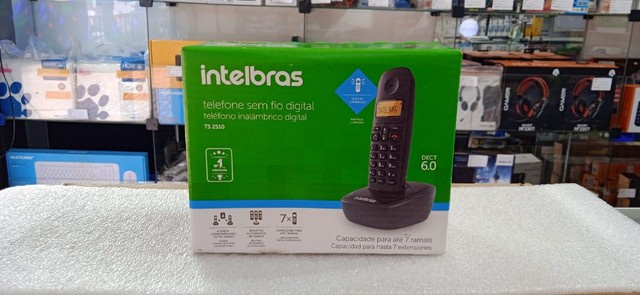 Telefone sem fio intelbras Digital com hora e alarme ts2510 - Foto 2