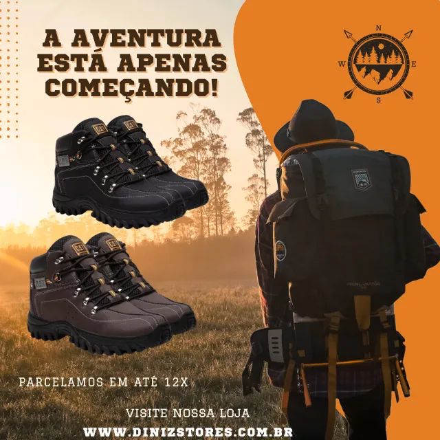 Bota Caterpillar Adventure 38, Caramelo - LOJAS VOCÊ BEM