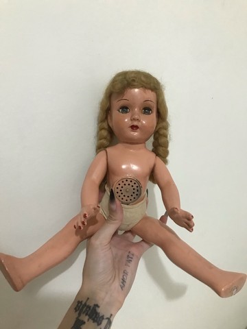 Antiga boneca de massa dos anos 40 (funcionando!) - Foto 2