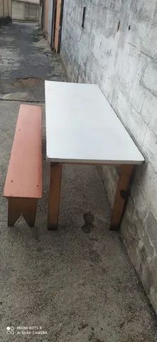 Mesa para Reifeitorio de madeira  - Foto 4