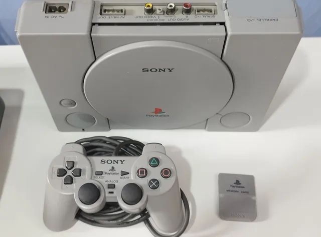 Console PlayStation 1 1001 Desbloqueado na Caixa Completo - Sony