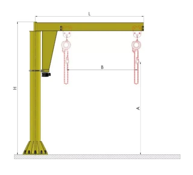 Braco Giratório, Projeto e Fabricação,estrutura  para talha. - Foto 4