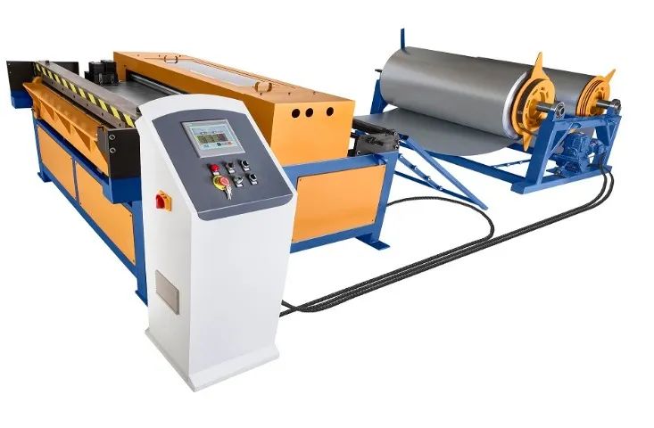 Máquina linha corte plano transversal planificadora Endireitadora fabricação dutos tdc 