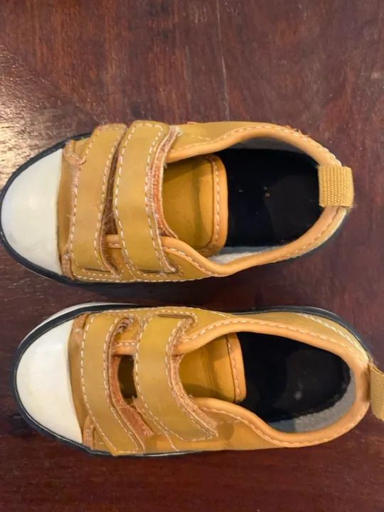 Tênis Infantil Pequeno - Amarelo - Foto 2