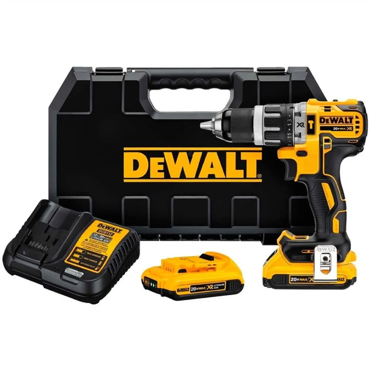 Parafusadeira Furadeira de Impacto Brushless XR 20V c 2 Baterias - DEWALT-DCD796D2