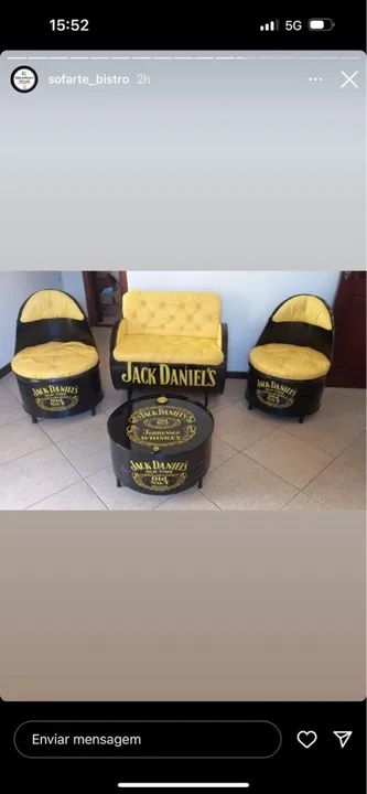 Conjunto poltronas de Tonel  - Foto 4