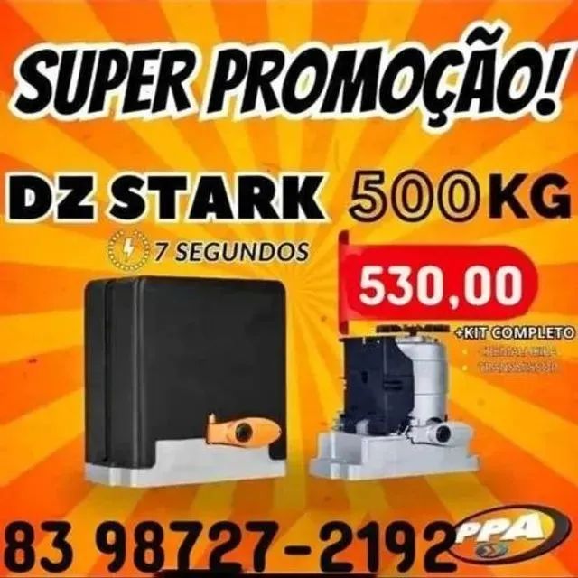 Motor para portão PPA Dz Stark 500 kg com instalação inclusa