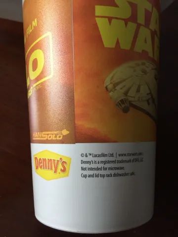 Copo Star Wars Han Solo exclusivo Denny?s importado - Foto 4