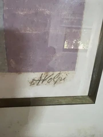 Alfredo Volpi. Gravura original . Numerada e assinada. - Foto 4