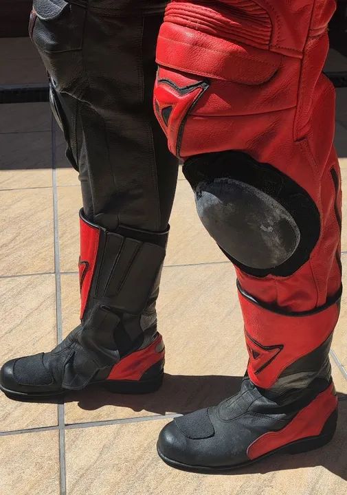 Macacão completo para motociclistas com luva e bota  - Foto 5