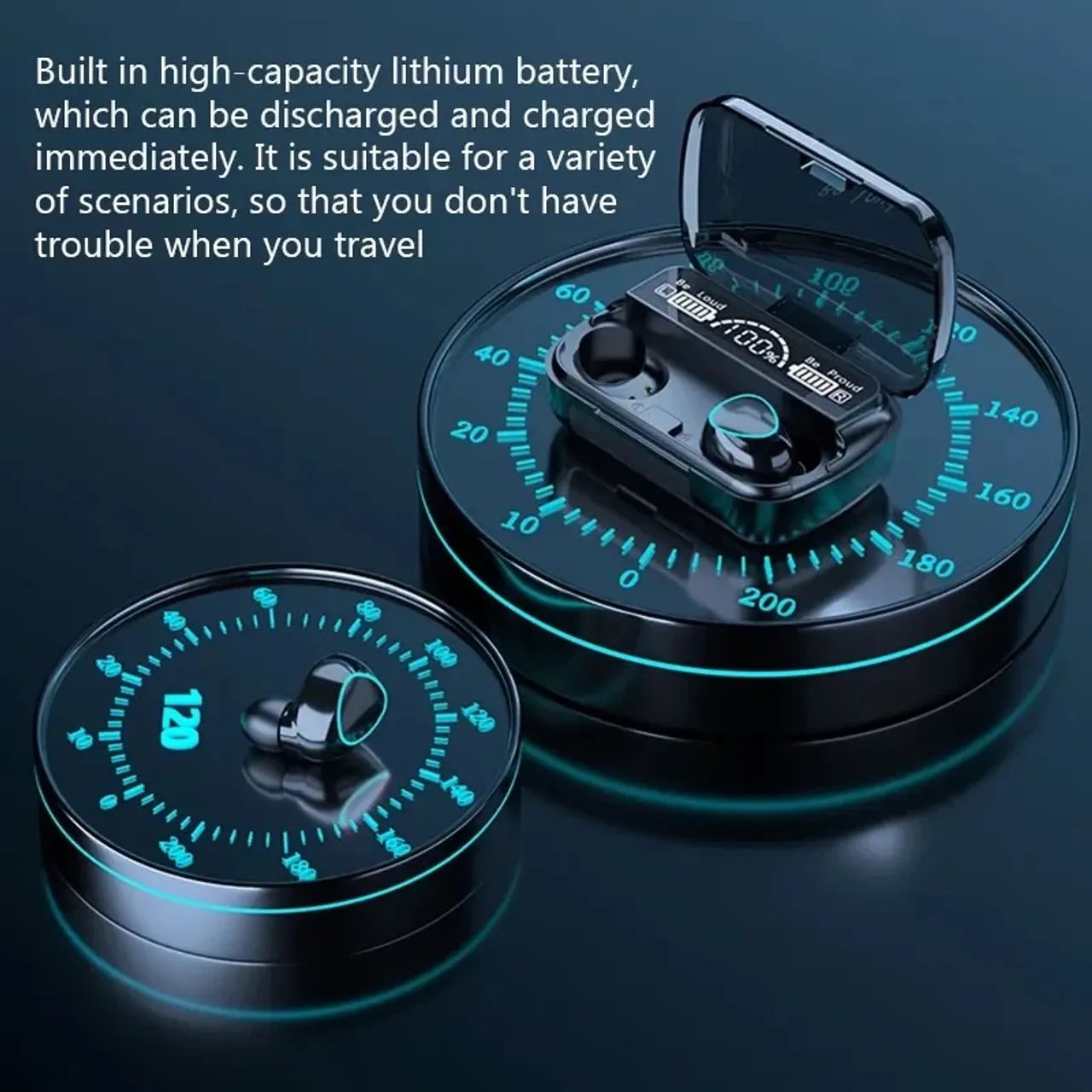 Fone de Ouvido Bluetooth com Display Digital - Foto 3