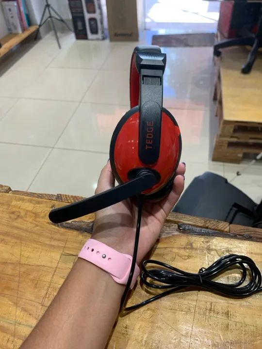 Kit Gamer 4 em 1 Tedge Mouse, teclado, headset e mousepad   - Foto 4