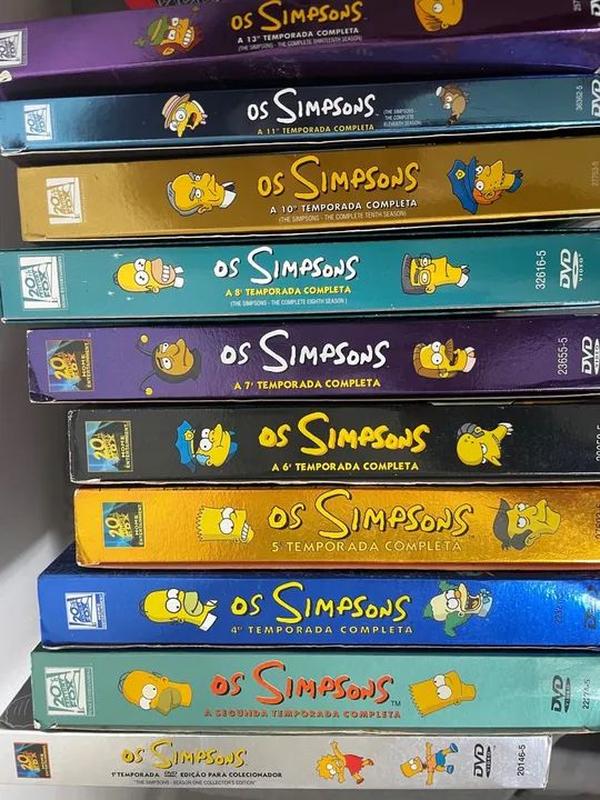 10 Box DVD coleção Os Simpsons