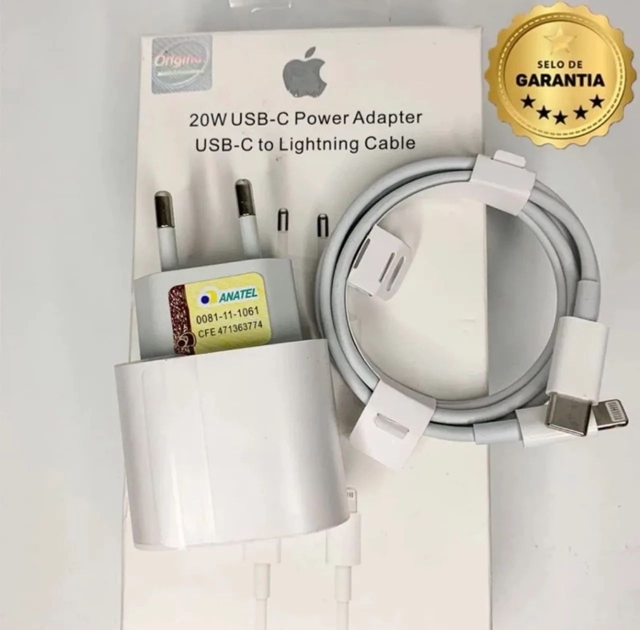 Carregador IPhone Turbo 20w Fonte e Cabo homologado pela Anatel apenas 60,00 - Foto 4
