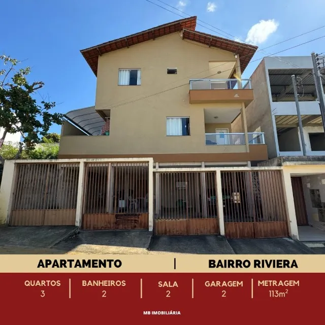 Apartamento duplex 03 quartos com suíte e ótima localização no Bairro Riviera - Colatina