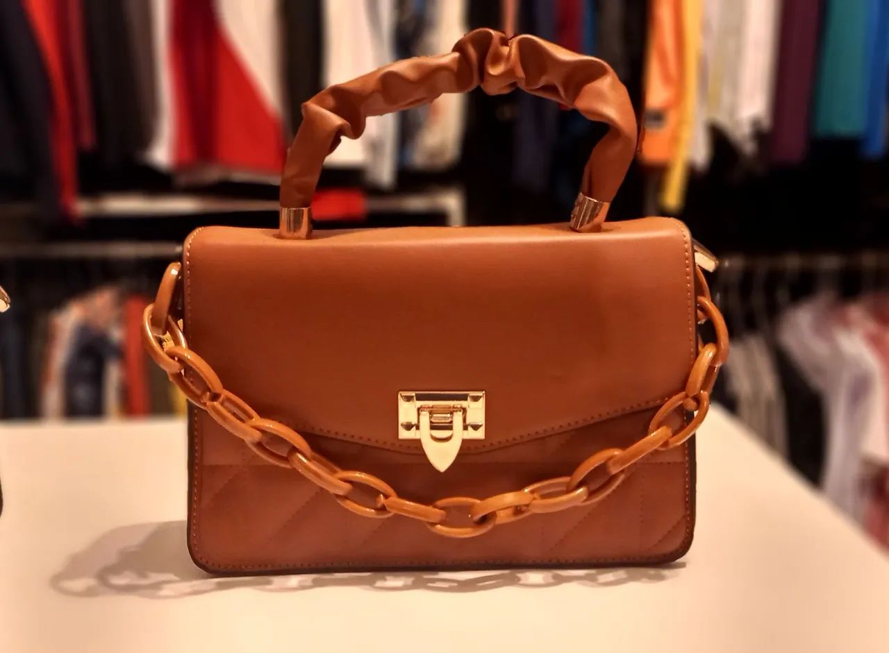 Bolsa luxo lateral com alça reserva