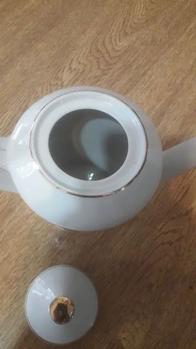 Bule de porcelana Pozzani - década de 60 - florais amarelo - Foto 3