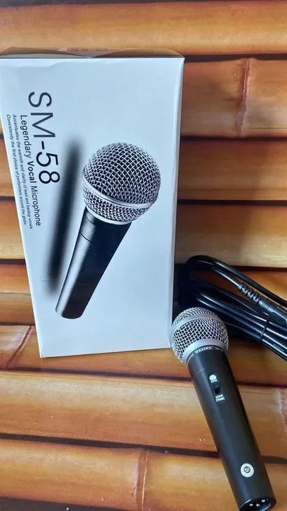 Microfone com fio sm58 (entregamos)