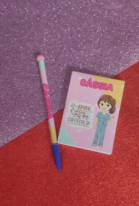Kit bloquinho + Caneta Personalizada 