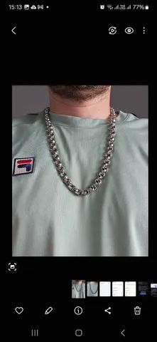 Colar masculino. Aço cirúrgico. - Foto 3