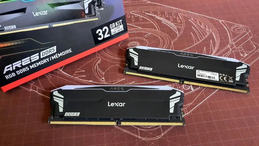 Memória RAM Lexar RGB, 32GB (2x16GB), 6400MHz, DDR5, CL32, Nova, Lacrada - Foto 4