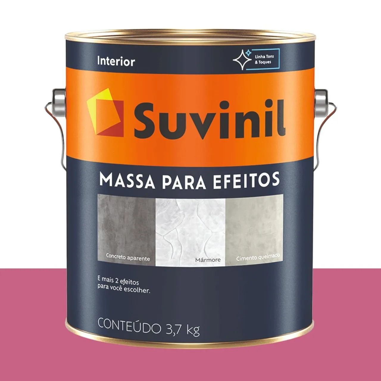 Massa para Efeito Mármore Suvinil Rosa-chiclete 2,88 L
