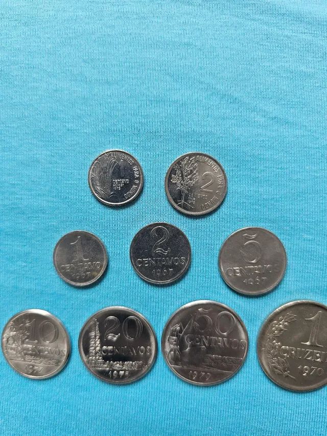 Moedas antigas centavos década 70 coleção excelentes - Foto 4