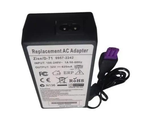 Fonte Para Impressora Hp 32v 625ma Bivolt Plug Roxo