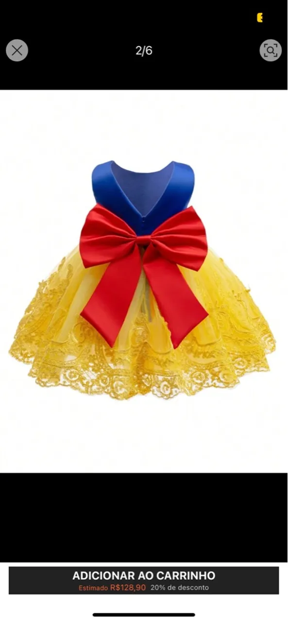 Vestido branca de neve