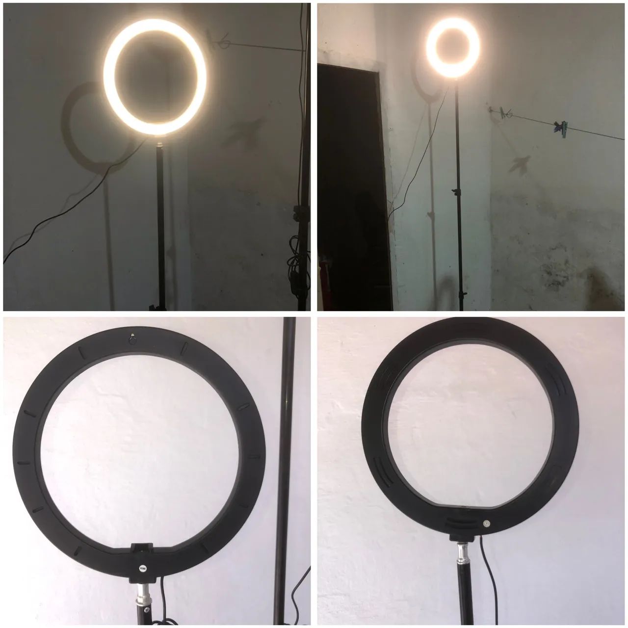 Duas Ring lights em boas condições com tripés - Foto 2