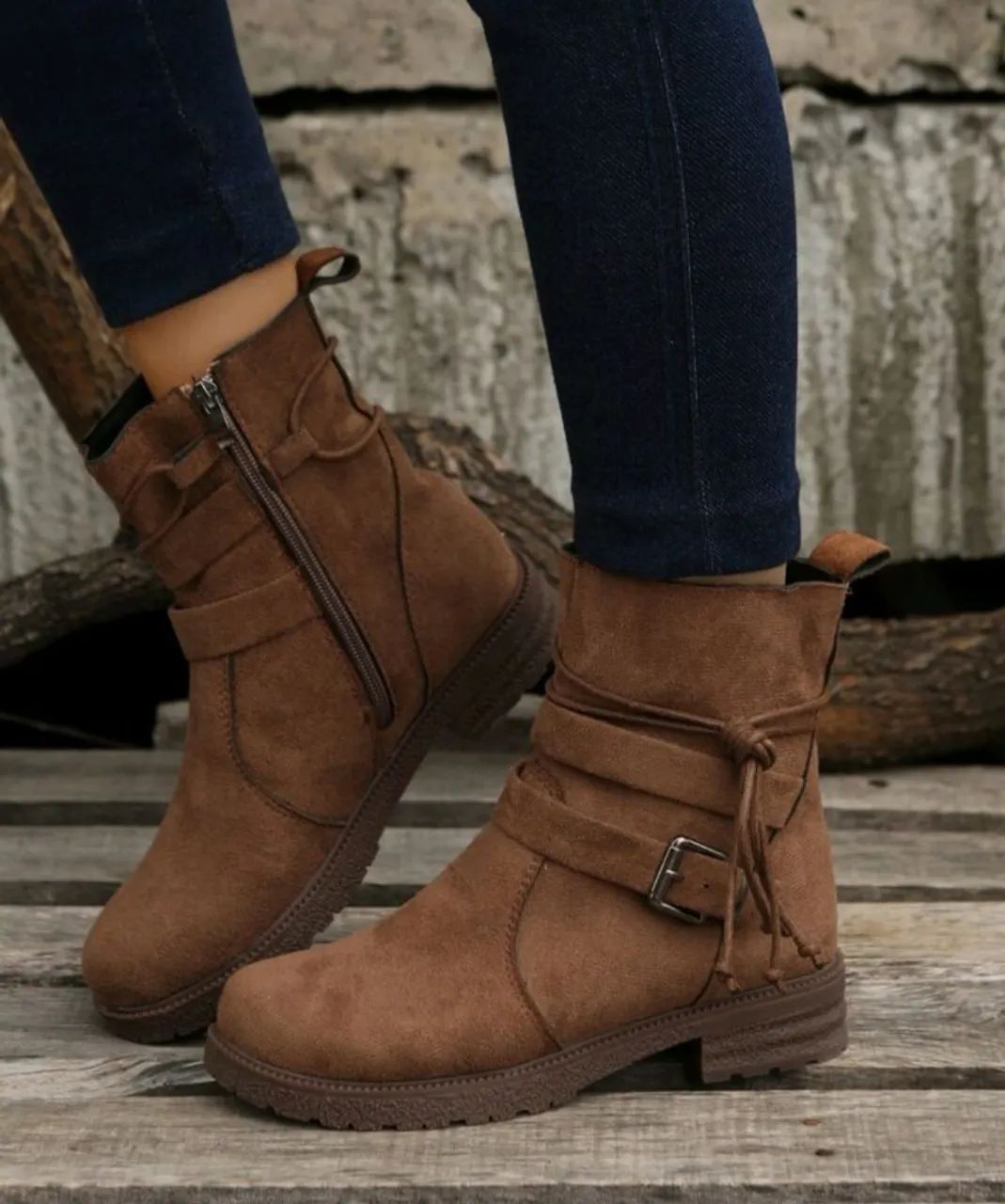 Bota caramelo Shein - Foto 5