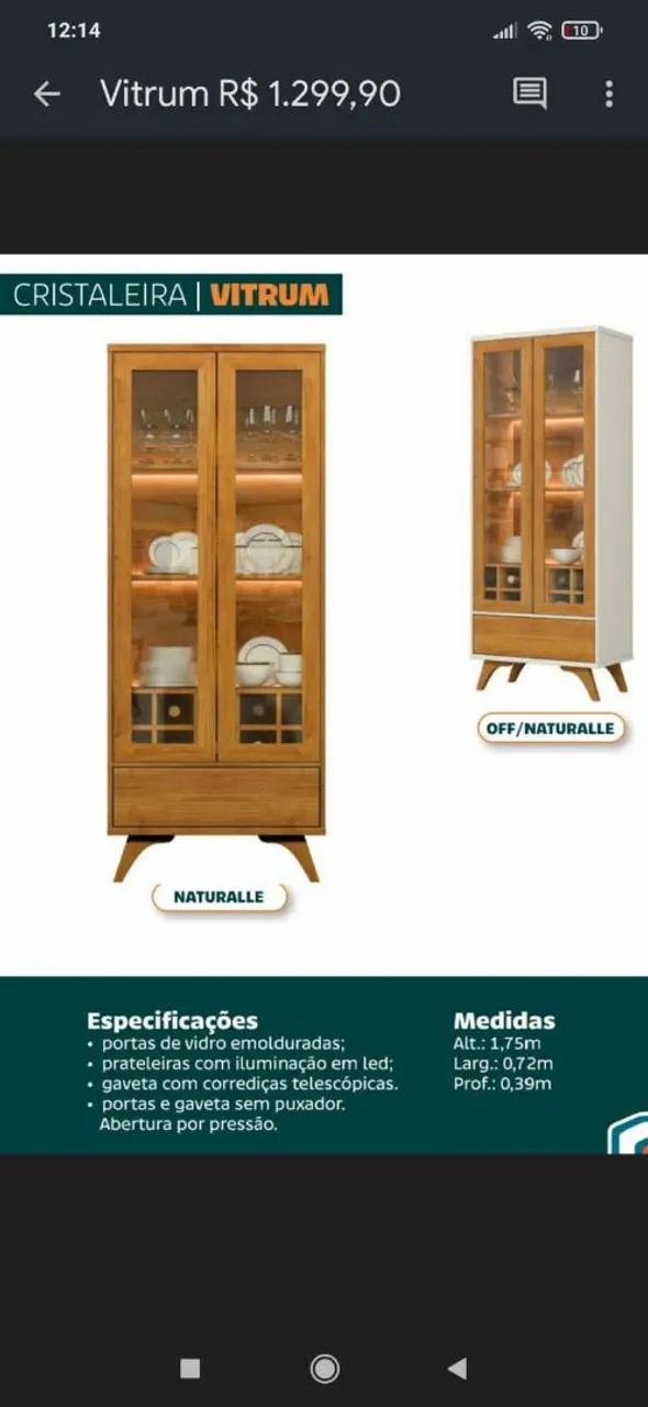 Armário cristaleira e design moderno  - Foto 4