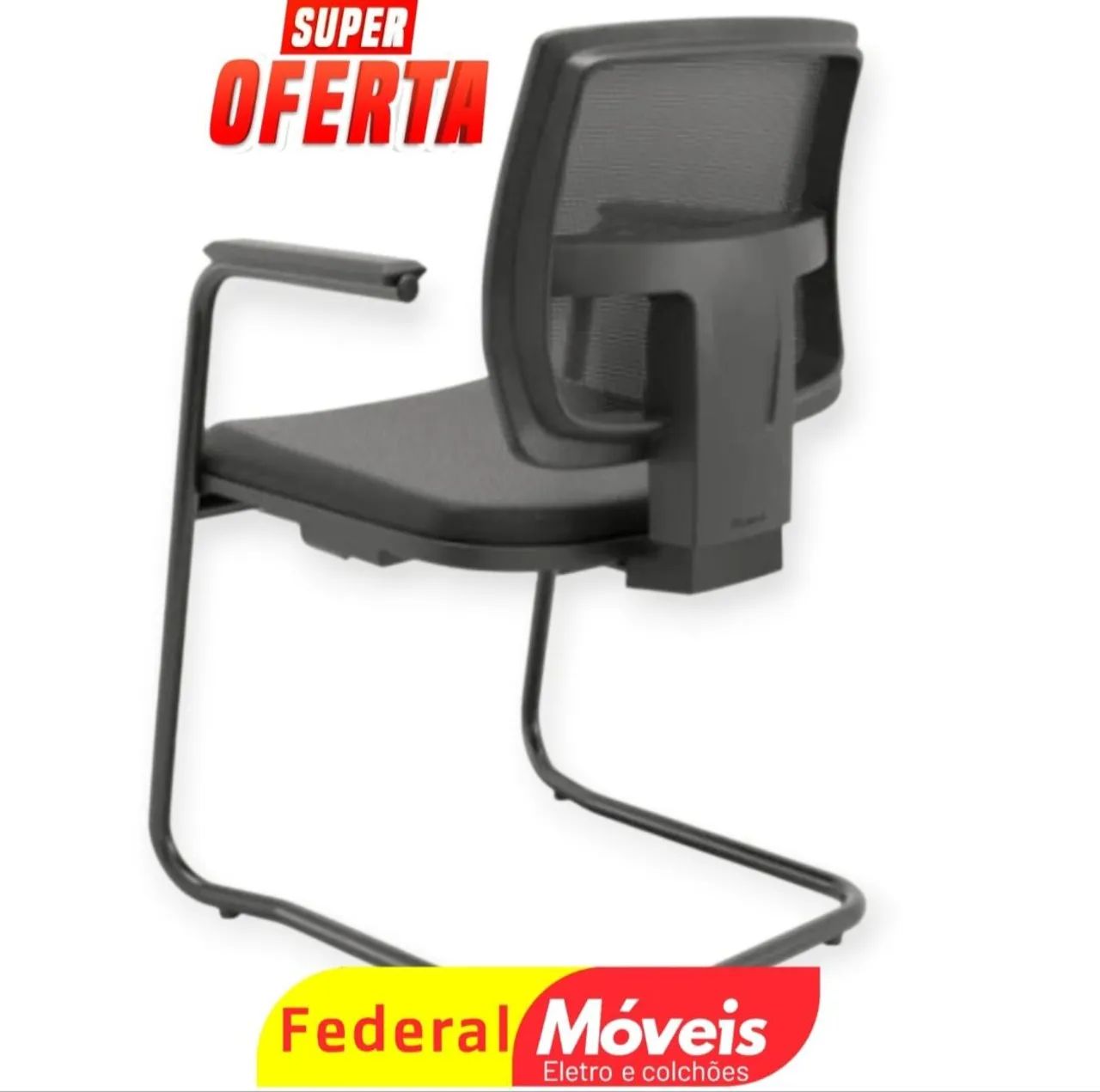 Cadeira Fixa Executiva Brizza - NOVA - Confortável, resistente e elegante - Foto 2