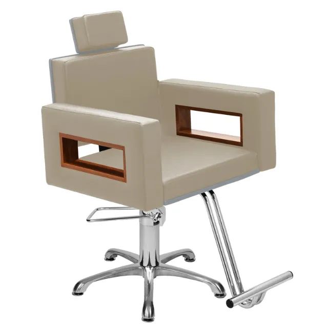 Cadeira de Salão de Beleza Lisboa Encosto Reclinável Base Estrela - Foto 6