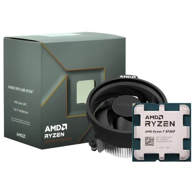 Processador AMD Ryzen 8700F Socket AM5 Peças de Hardware