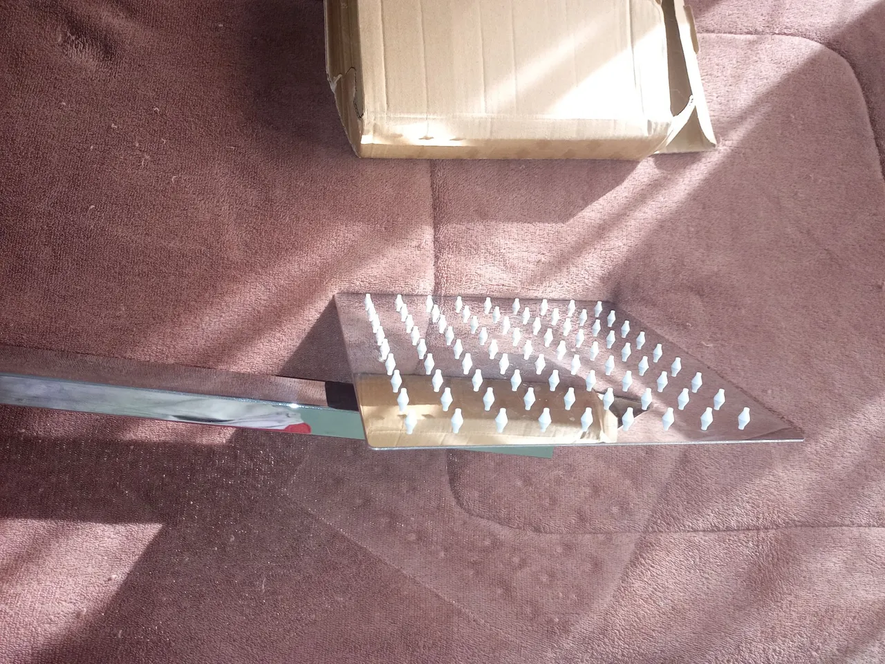 Chuveiro ducha de Teto Quadrado inox cor cromado com braço