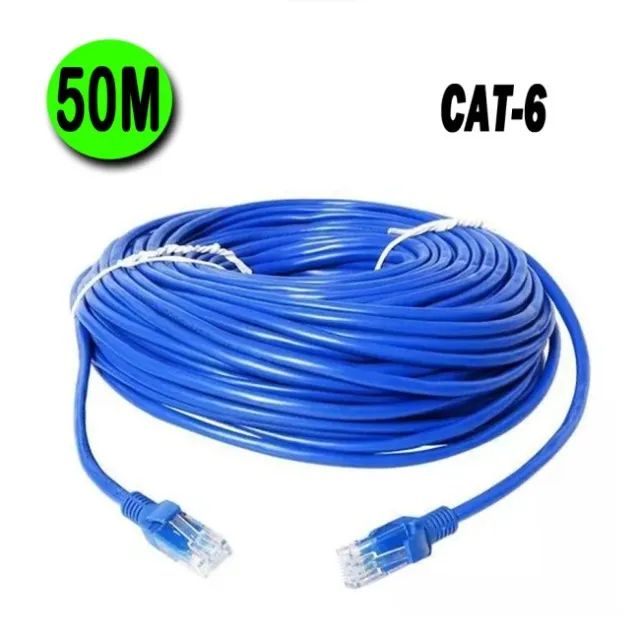 Cabo Rede patchcord 50 Metros Cat6 Internet Gigabit Rj45