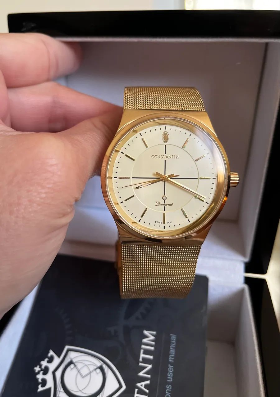 Relógio Champagne Constantim Diamond Gold - Acessórios - Barreiro