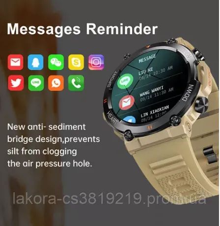 smartwatch redondo melanda k56 pro Indestrutível militar original - Foto 5