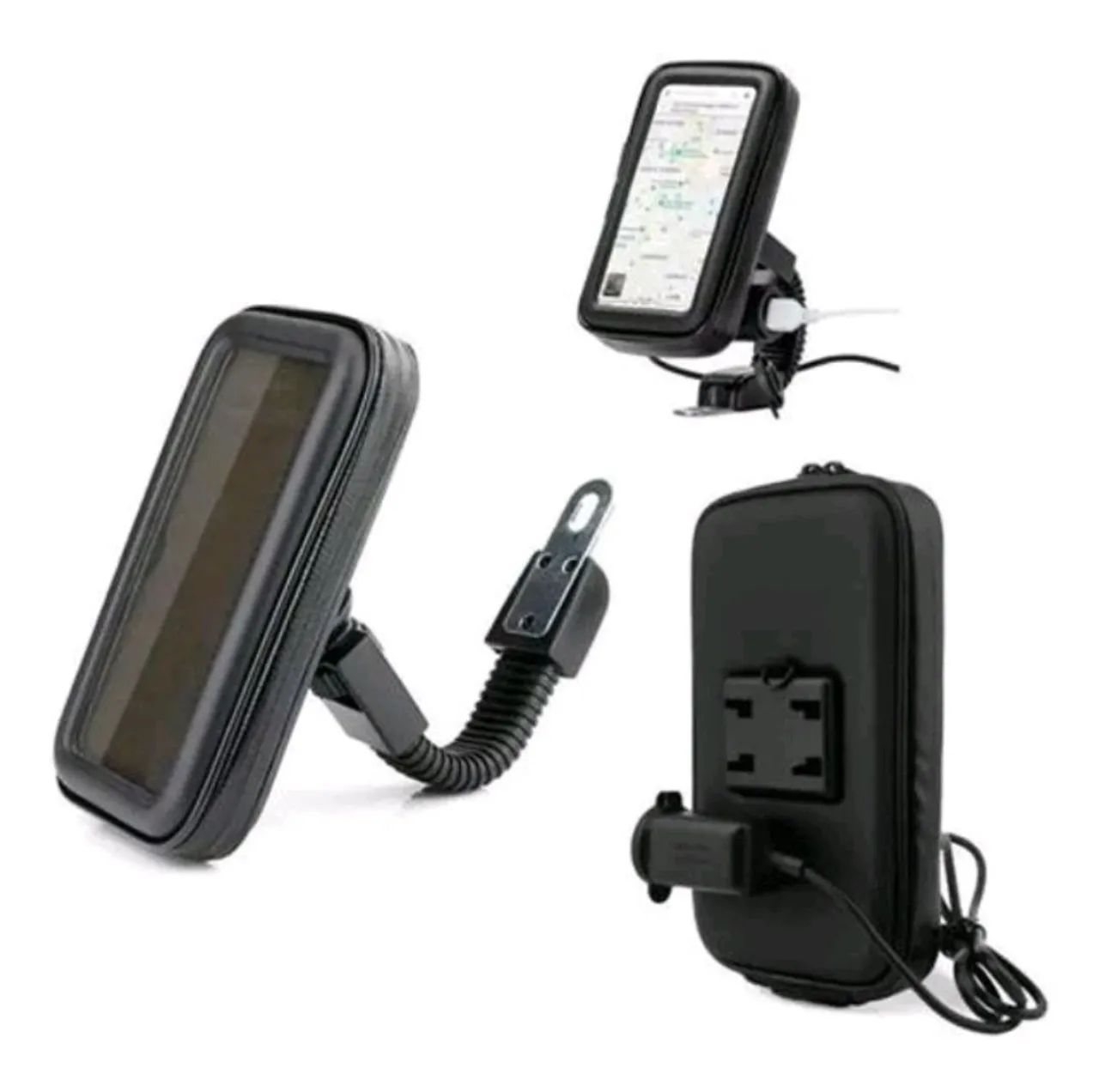 Suporte a prova de água motos com carregador USB