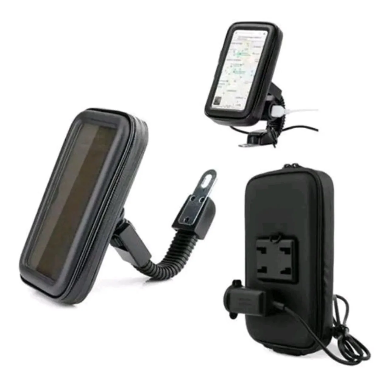 Suporte a prova de água motos com carregador USB