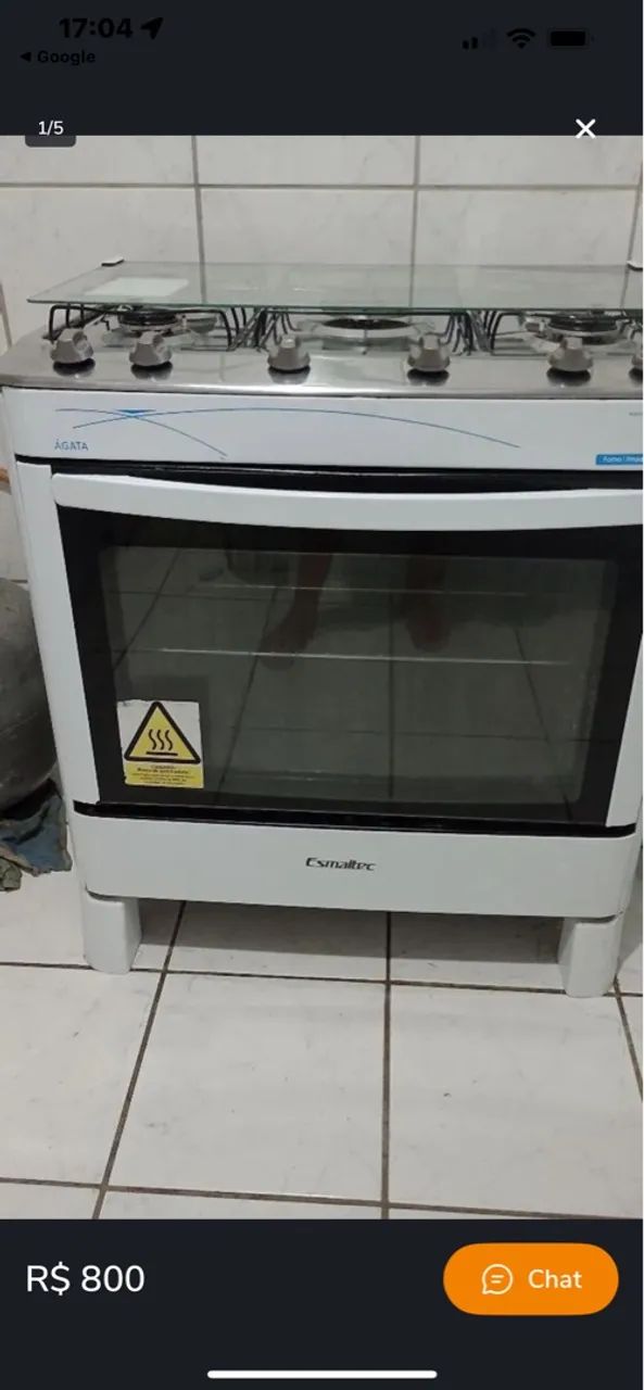 Fogão 4 Bocas Esmaltec Agata