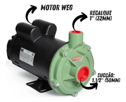 Bomba D'água Schneider com Motor WEG 3 CV monofásico